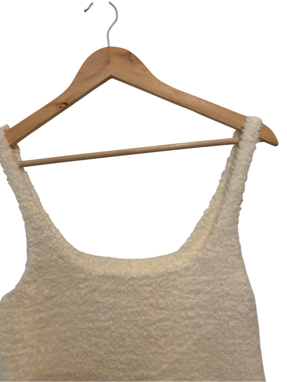 SKIMS Bouclé Scoop Crop Tank - Cream - Picture 3 of 6
